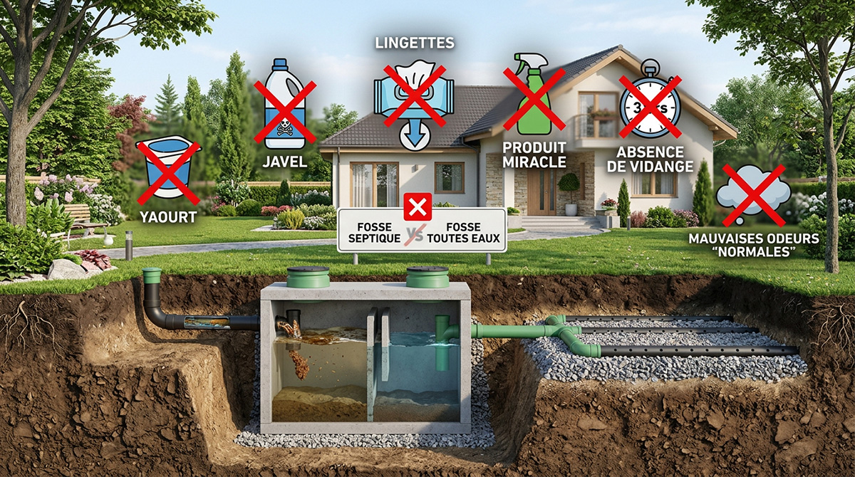 Les 10 pires mythes sur les fosses septiques à oublier d'urgence