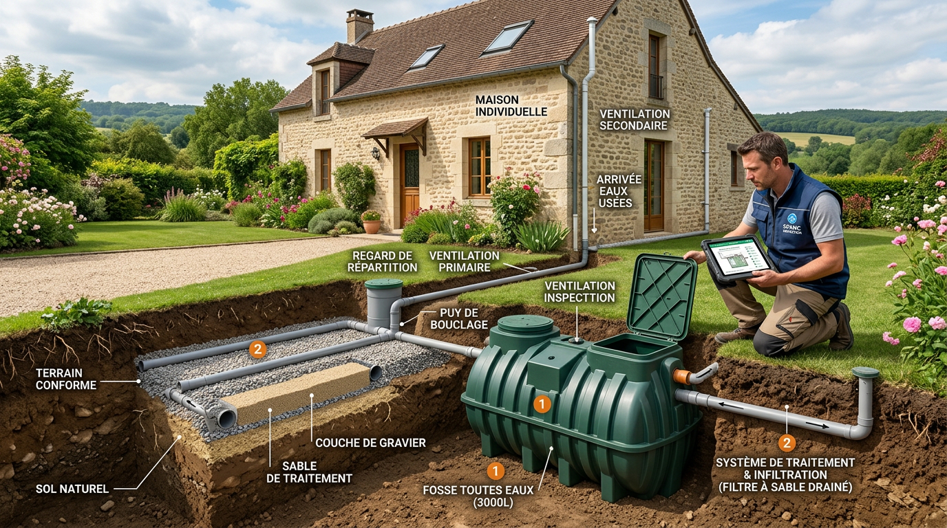 Les normes de l'Assainissement Non Collectif (ANC) à respecter